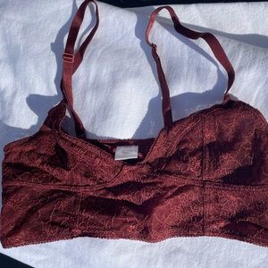 Lace Maroon bra